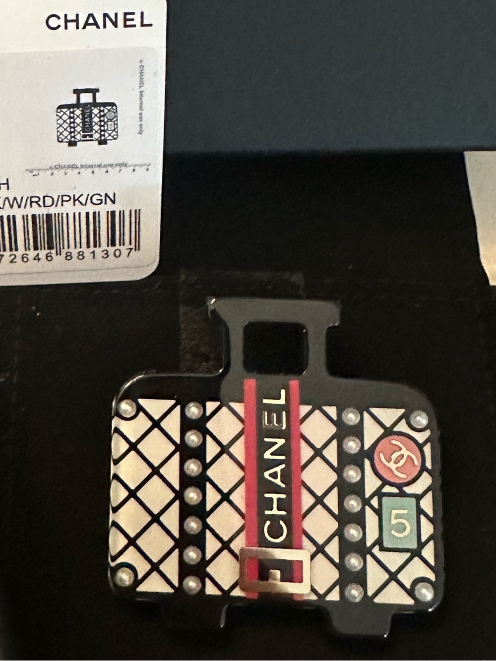 CHANEL SUITCASE BROOCH